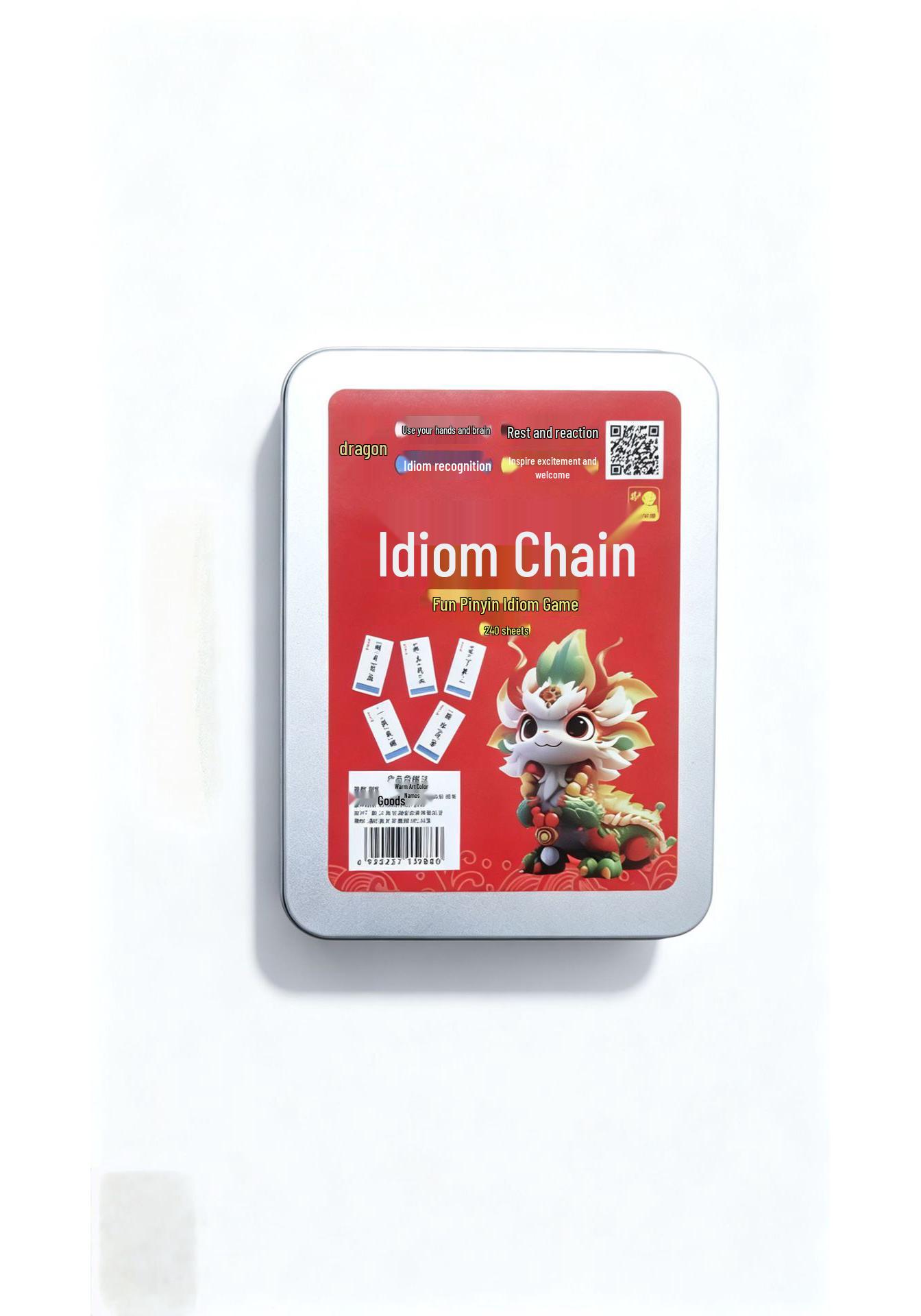 Idiom Solitaire: 600-Sheet Educational Poker Cards for Elementary Students - Parent-Child Game & Literacy Toy for Children