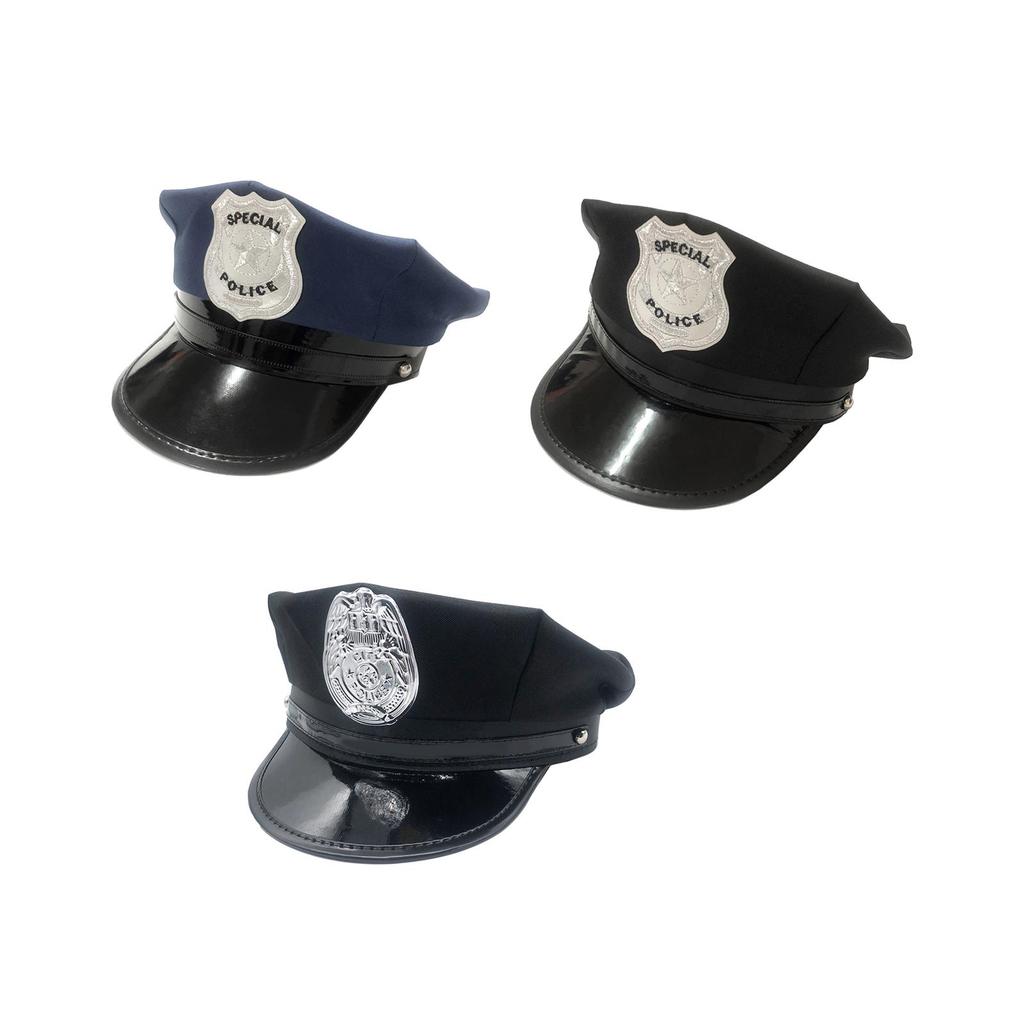 Children Police Hat Funny Fancy Dress Kids Police Officer Hat for Carnival Birthday Pretend Play Stage Performance Holiday