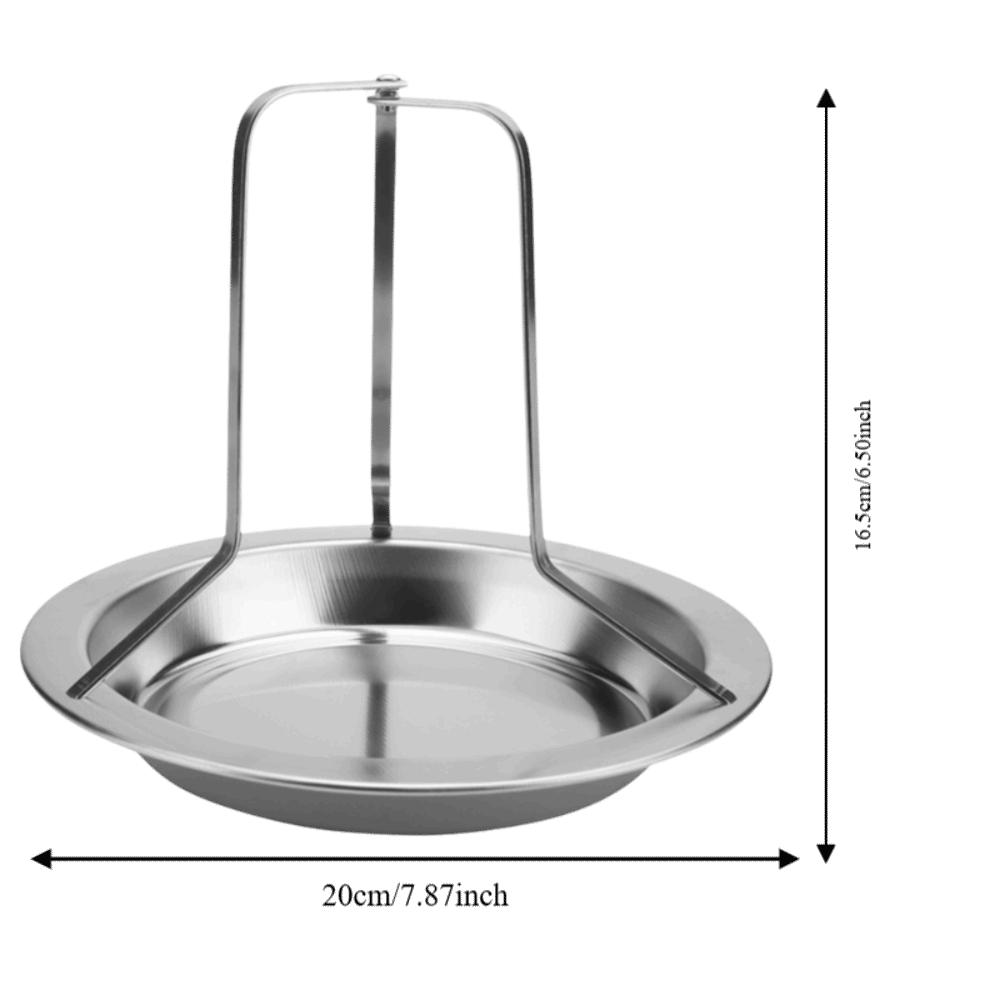 Upright Design Barbecue Tray Vertical Roasting Beer Can Chicken Holder Outdoor Grilling BBQ