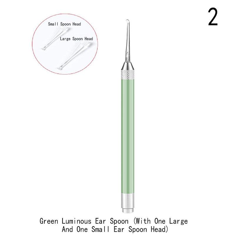 

Светодиодная вспышка, инструменты для чистки ушей, 1 шт., детская ложка для удаления ушных палочек