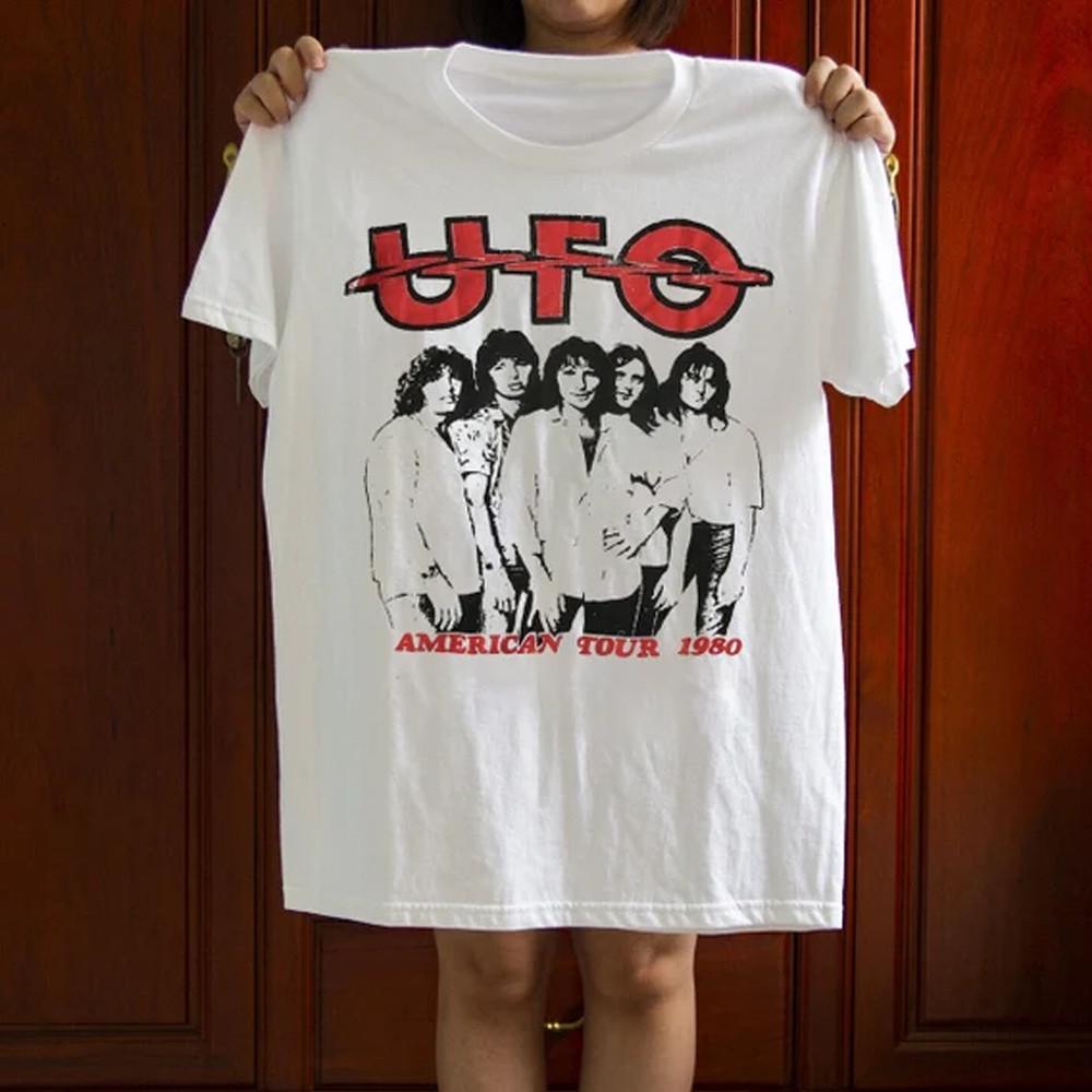 UFO Band No Place to Run American Tour 1980 T shirt s-4xl SG092 Unisex T-Shirt S