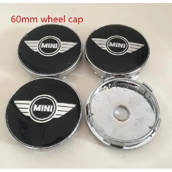 4pcs 56mm 60mm forMINI Car Emblem Wheel Hub Center Cap Badge Covers Sticker Decal Styling Accessories
