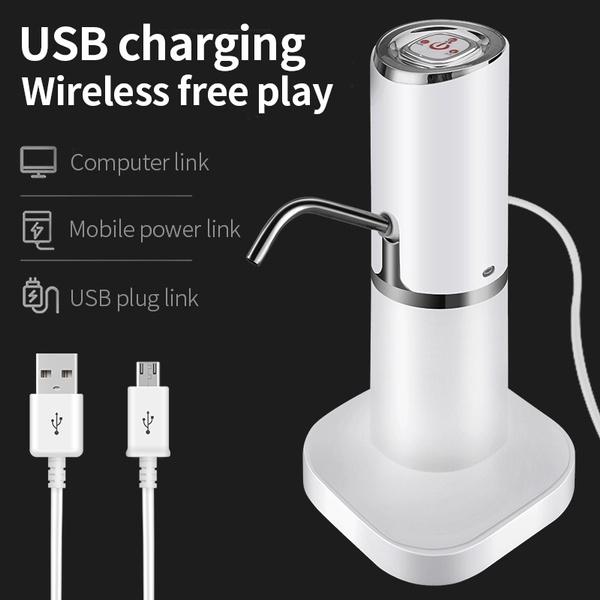 Dávkovač vodní pumpy Pumpa na vodní láhve Minibarelová elektrická pumpa na vodu USB nabíjecí automatický přenosný spínač lahví