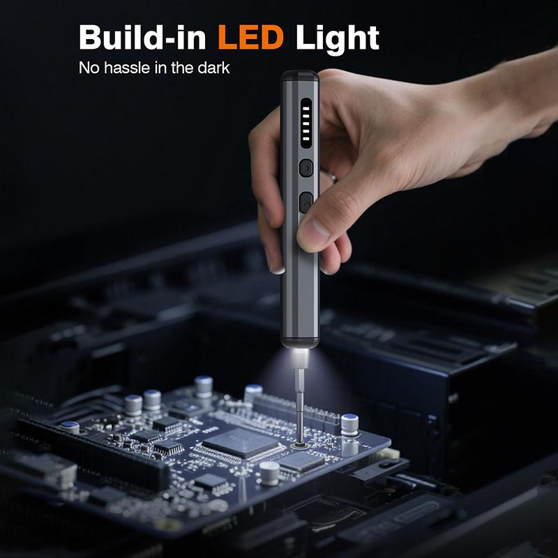 Mini Electric Precision Screwdriver, 38 in 1 Magnetic Bits, Torque Control, DIY Tools, Repair Tool Kit for iPhones, Switch,PS5