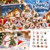 A 2D Acrylic Christmas Bear and Penguin Clear Acrylic Collectible