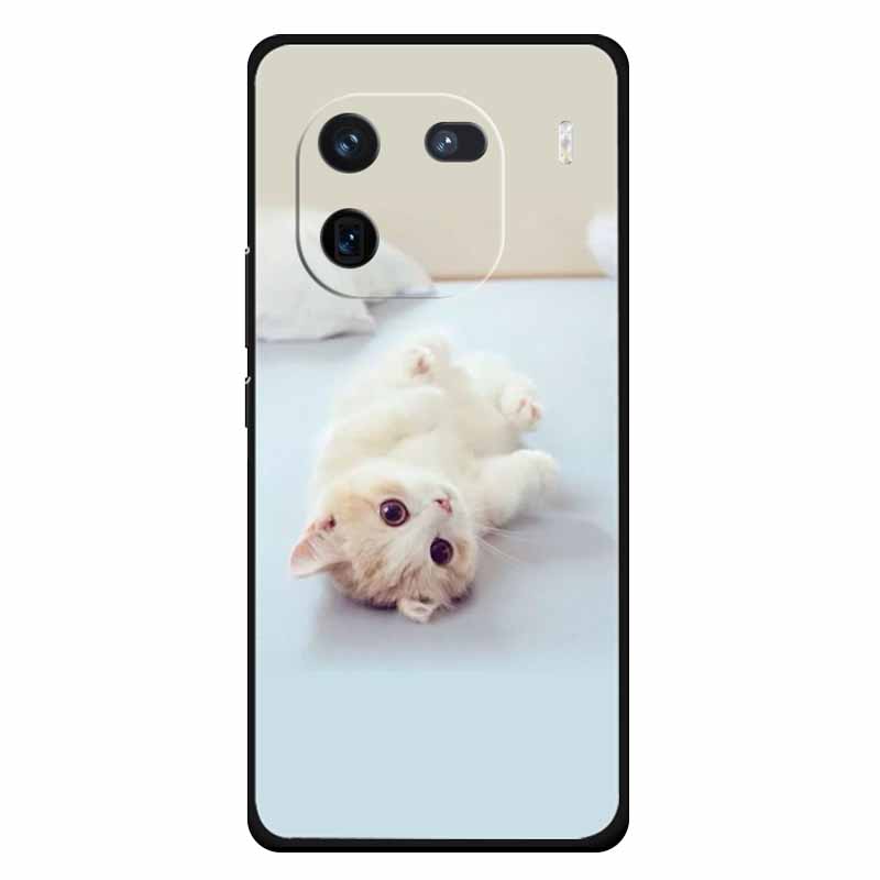 Für Vivo Iqoo 12 Hülle Weiches Silikon Niedliche Katze Löwe Bedruckte Hüllen für Vivo iQOO 12 Pro Hüllen Luxuriöse Schutzhüllen Iqoo12