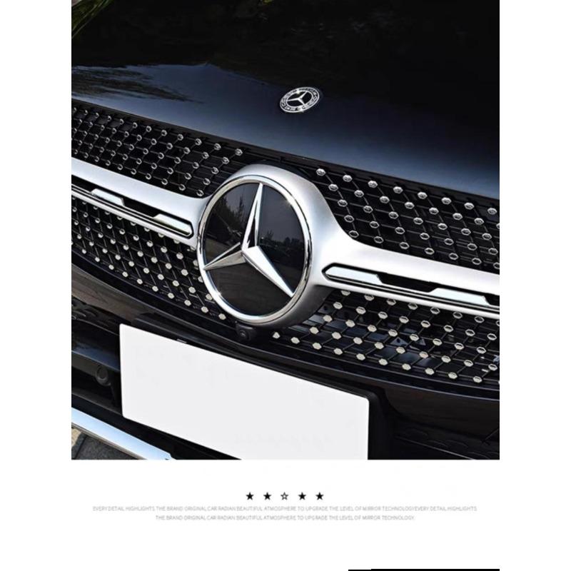 3D Bilgrill Emblemer Stjerne Mærke Frontgrill Logo Til Mercedes Benz W204 W205 W213 X253 A B C E S CLA GLB GLC GLE GLS Tilbehør