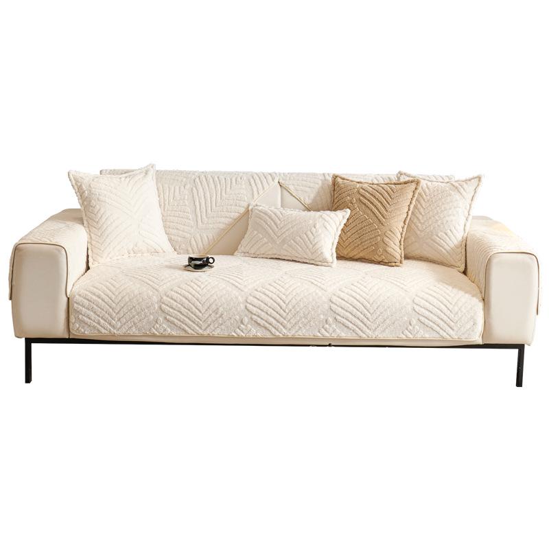 Plush Winter Sofa Cushion and Cover Set
