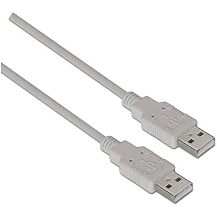Câble USB 2.0 - AISENS - A101 - 1 m - Beige - Connecteur Type A Mâle