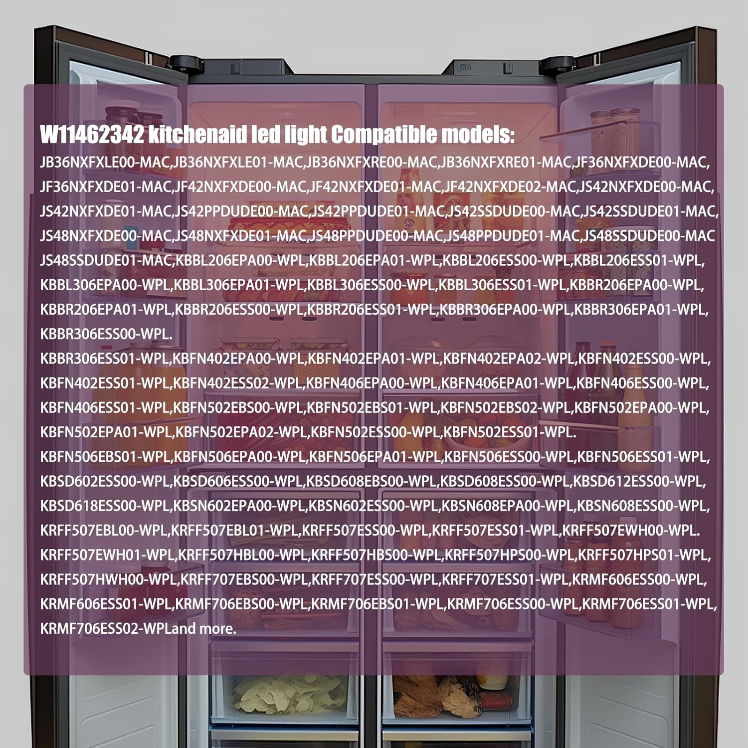 

W11462342 W10843339 W10908166 W10607479 Для холодильника Whirlpool Kitchenaid Kenmore Светодиодный модуль в сборе Замена лампы холодильника