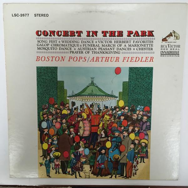 

LP Record BOSTON POPS ORCHESTRA ARTHUR FIEDL Concert In The Park LSC2677 RCA VICTOR RED 196 US CountryFolk Used