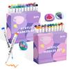 Arrtx Acrylic Paint 60 for Rock Extra Fine Brush Water Suitable for and Woodworking and Odorless Markers, Colors, Painting, Tip, Resistant, Fabric,