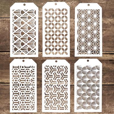 6 SZTUK 12*24 cm Szwu Szablon do Scrapbookingu Malowanie albumu Papier Kartka Making Craft Dekoracyjne Tłoczenie Szablon