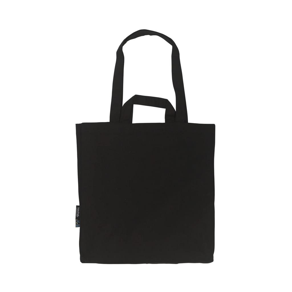 Neutral Twill Multiple Handles Shopper Bag