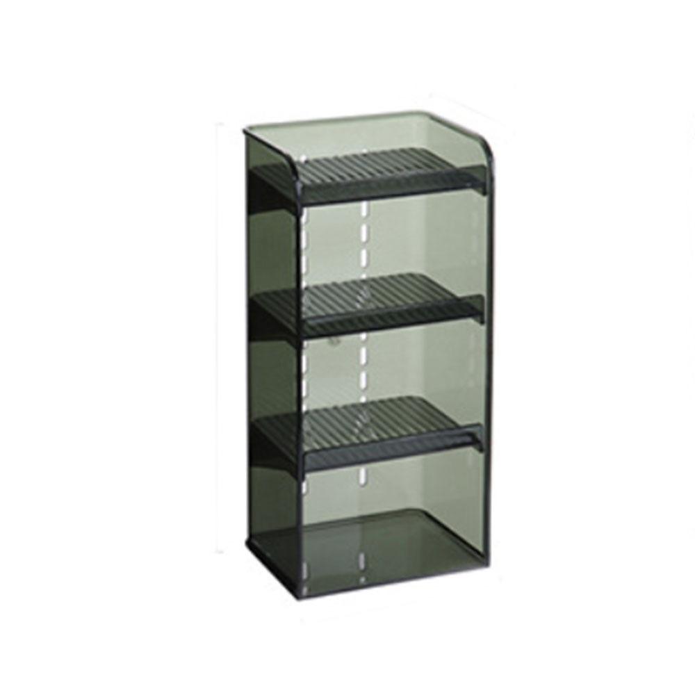 

Вертикальный прозрачный органайзер для макияжа Прозрачная подставка для демонстрации ювелирных изделий Коробка для хранения помады Помада Green-Flat