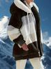 Women's Stylish Fleece-Lined Hooded Winter Coat with Zipper Pockets - Warm Plush,Casual Fall/Winter Jacket for Outdoor Comfort, Ladies Winter Coats