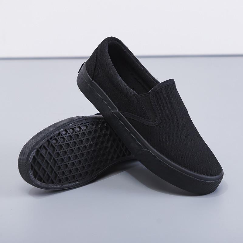 Hand-painted Canvas Shoes, Little White Shoes, Lazy One-pedal Spring Trend, Male and Female Couples, Student Elastic Footwear