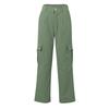 Women's Casual Lightweight Hiking Pants High Waist Beltless Straight Leg Loose 4 Pockets  Cargo Pants
