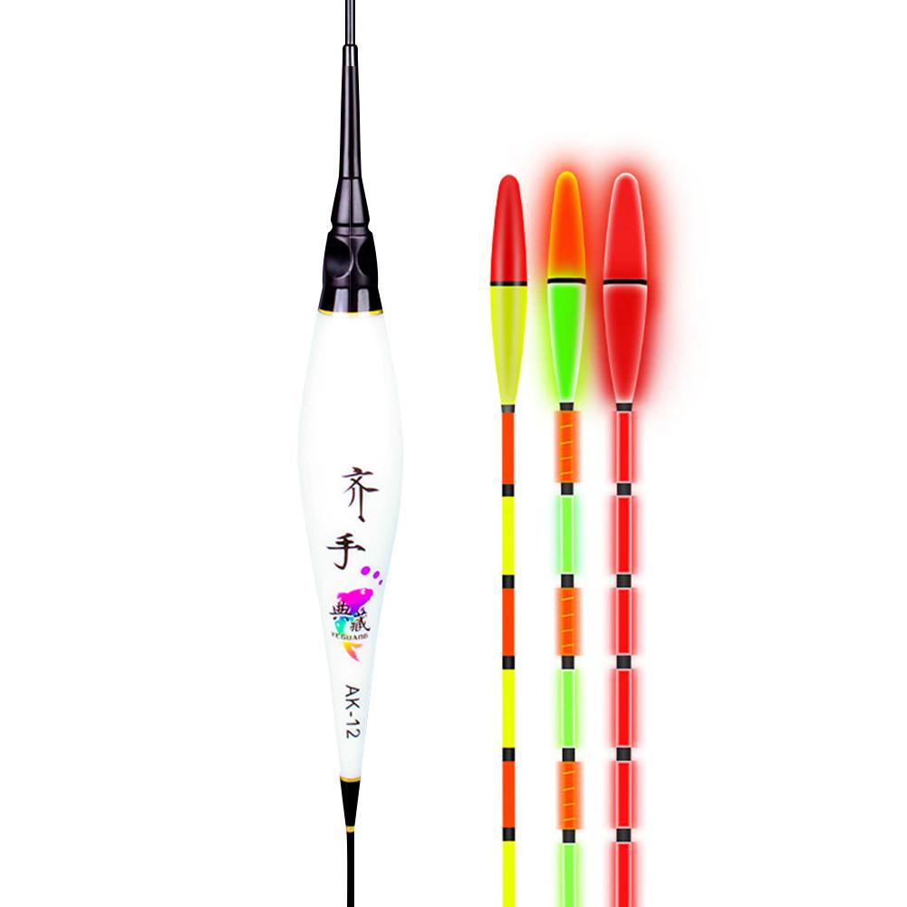 Light Up Bobbers Glowing Bobbers Color Change Night Lighted Bobbers with Luminous Stick Tubes Fishing Tackle Bobber for Fishing