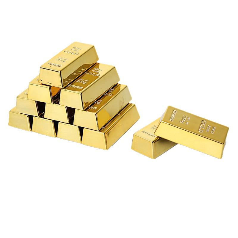 BRICS Goldnugget & Ziegel Kühlschrankmagnet Foto-Requisiten - Hochzeitssimulation oder Nachrichten Whiteboard-Aufkleber.