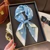 New small square scarf silk scarf women's summer versatile scarf headband silk scarf scarf temperament advanced neck protection spring and autumn thin