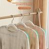 10pcs Non-Slip Plastic Hangers Kit - Rotating Hooks + Connectors, Durable Storage Organizer for Spring/Summer Clothes