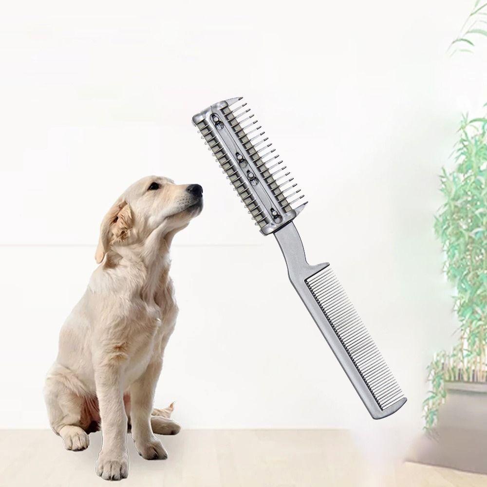 Blades for Pet Hairdressing Plastic Dog Hair Comb Cat Trimmer Cat Grooming Comb Hair Remover Comb