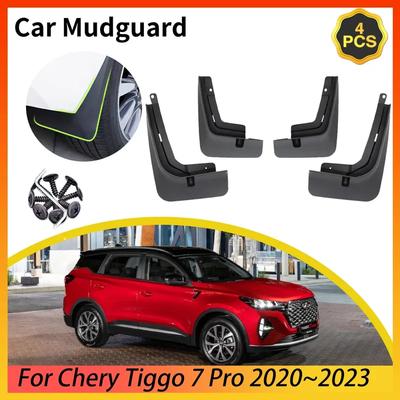 Garde-boue de voiture pour Chery Tiggo 7 Pro MK2     Accessoires Anti-éclaboussures Avant Arrière Bavette de Protection Pare-éclaboussures