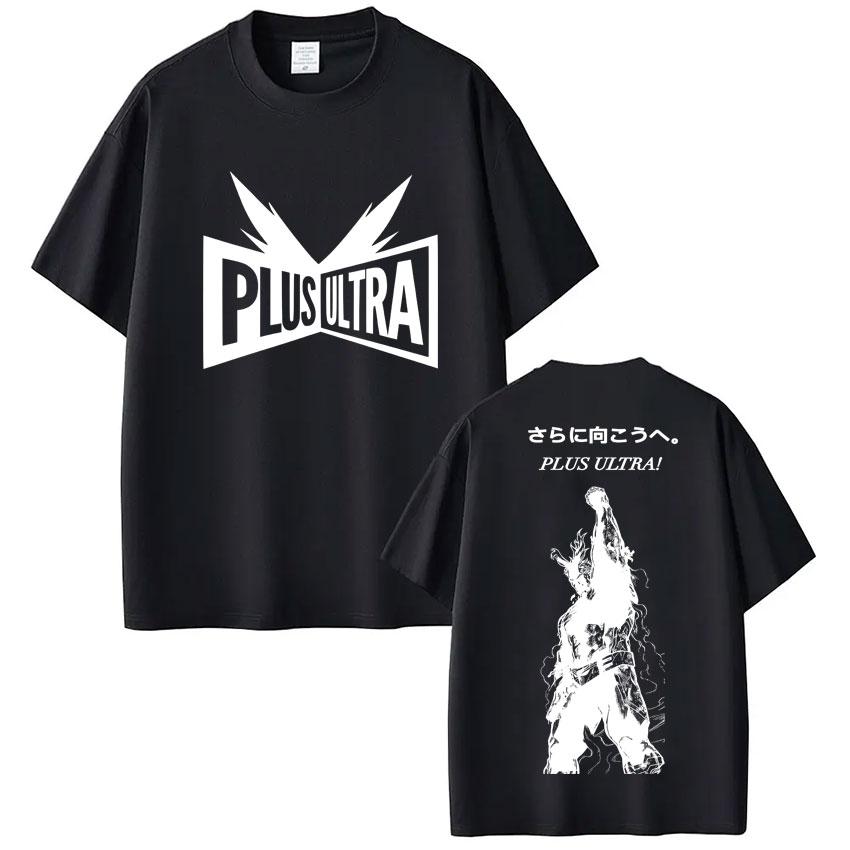 

Anime My Hero Academia Go Beyond Plus Ultra T-Shirts Men Women Harajuku Manga T-shirt Loose Casual Cotton O-Neck T Shirt S