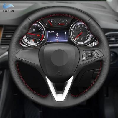 For Opel Astra K Vauxhall Holden Astra Corsa E Crossland X Insignia CT Karl Zafira C 2016- Car Steering Wheel Leather Cover