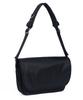 Haharchive Round Flap Crossbody Bag (Black)