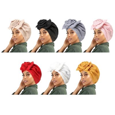 Traditional Turban For Women Hijab For Women Hair Wrap Flower Head Wrap For Women Hijab Caps Floral Knot Beanies