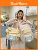 Girl School Backpack College Style Lightweight Nylon With Large Capacity For Teens