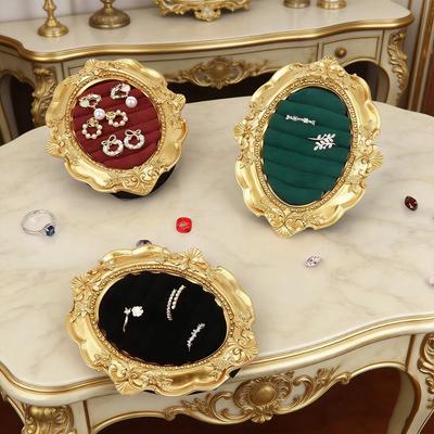Photo Frame Ring Display Stand European-style Jewelry Storage Tray  Organizer Rack