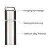 Sealed Capsule Mini Titanium Alloy Waterproof Pill Box Travel Storage EDC Tools Camping First Aid Medicine Case