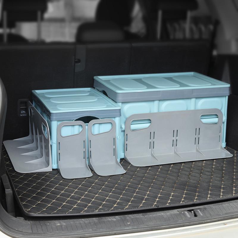 1pc Multifunctional Car Back 1PC Auto Trunk Organizer Rack Luggage Box Stand Shake-proof Fence Storage Holder Tools