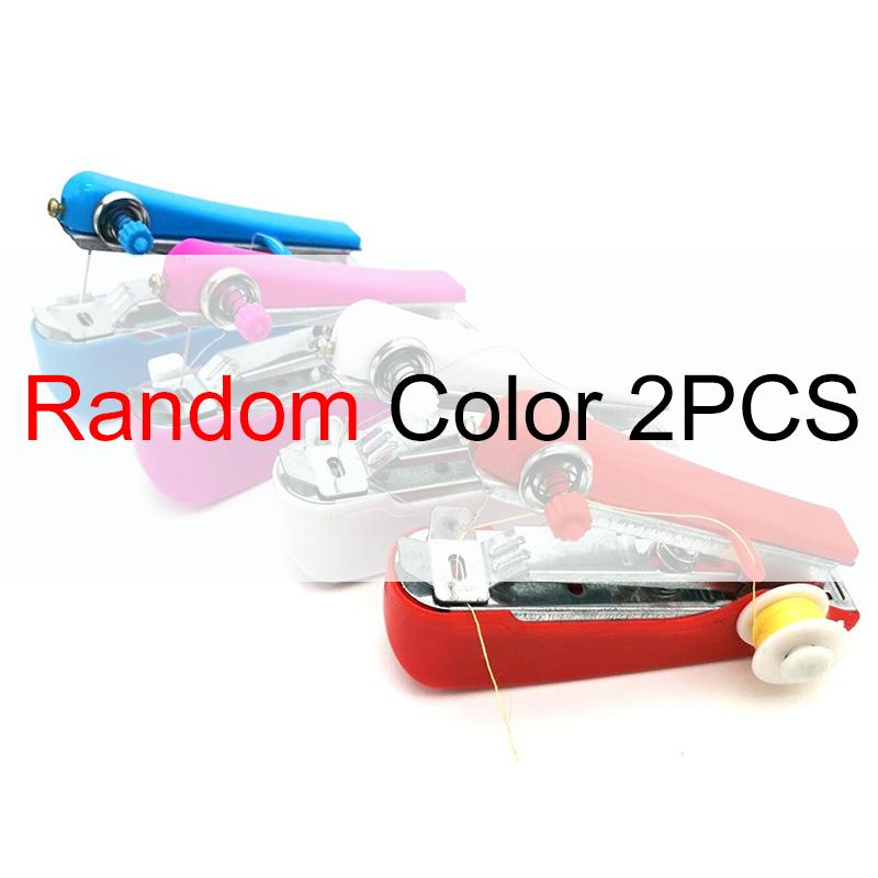 Handheld Sewing Machine and Accessory Needle Thread Tape Measure Small Scissors DIY Handmade Needlework Protable Sewing Tool ZYF