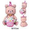 First Birthday Crown and Number Balloons for Baby Photo Props and Party Decoration