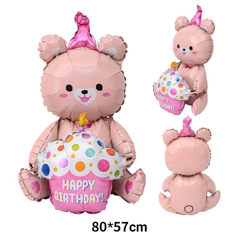 First Birthday Crown and Number Balloons for Baby Photo Props and Party Decoration
