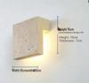 Wabi-Sabi Yellow Travertine Bedside Lamp: Retro Style for Master Bedroom & Living Room
