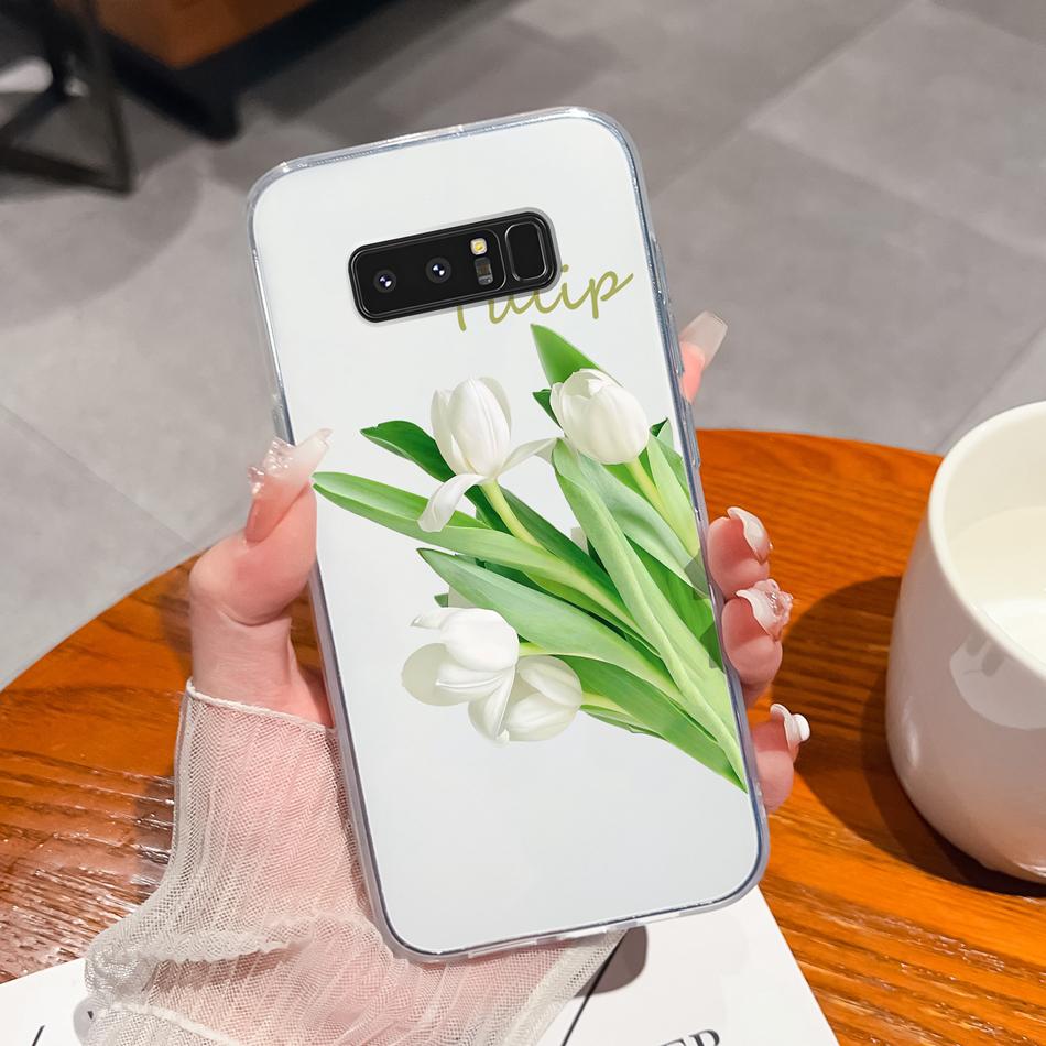 For Samsung Galaxy Note 8 9 20 Phone Cases Creative Soft TPU Silicone Clear Anti Drop Back Cover For Samsung Note8 Note9 Note20
