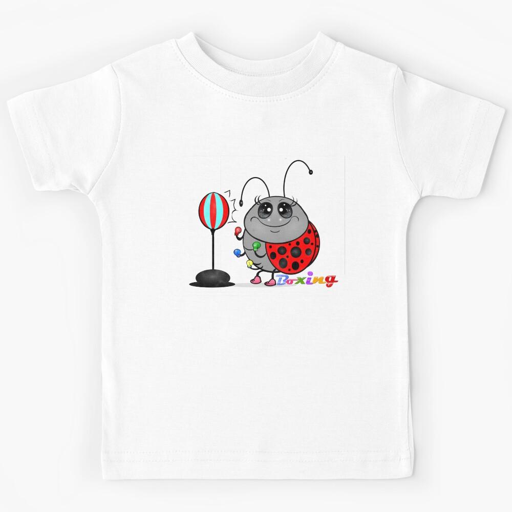 Cute ladybug - happy playing boxing  Kids T-Shirt 140