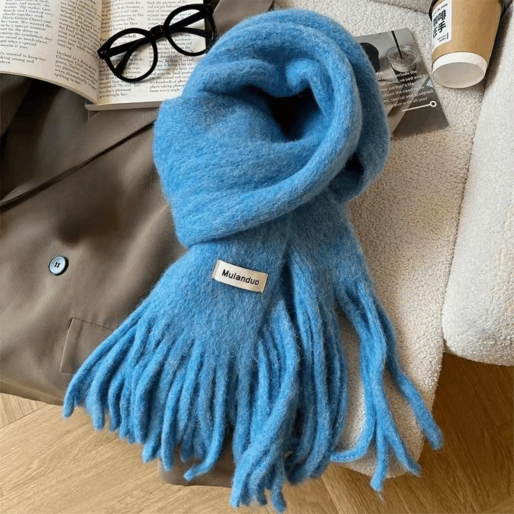Soft Cashmere Scarf Solid Color Shawl Wrap New Winter Wool Scarf  Women