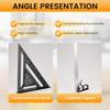 12inch Rafter Square and Combination Triangle Square,Carpenter Square,Woodworking Framing Square,Ruler Protractor Layout
