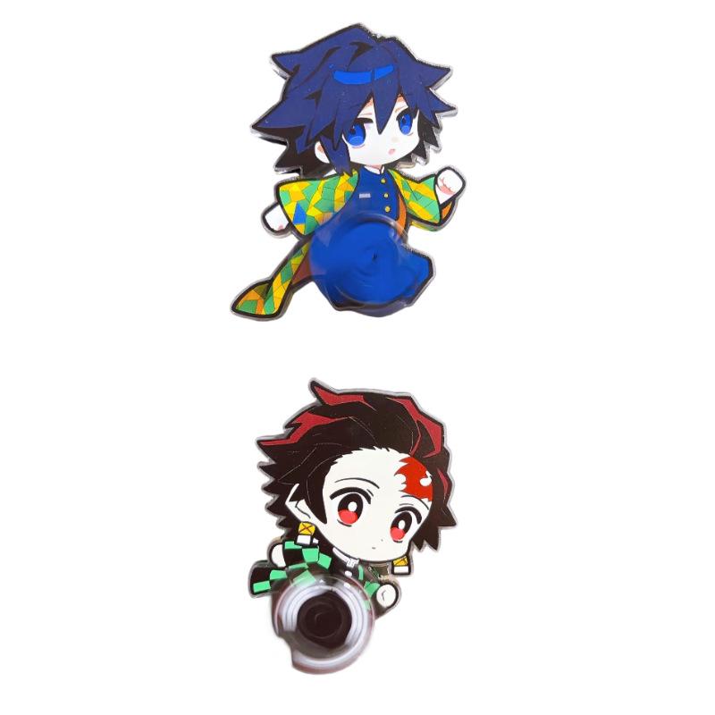 Acrylic Rotating Cartoon Anime Refrigerator Magnet Sticker
