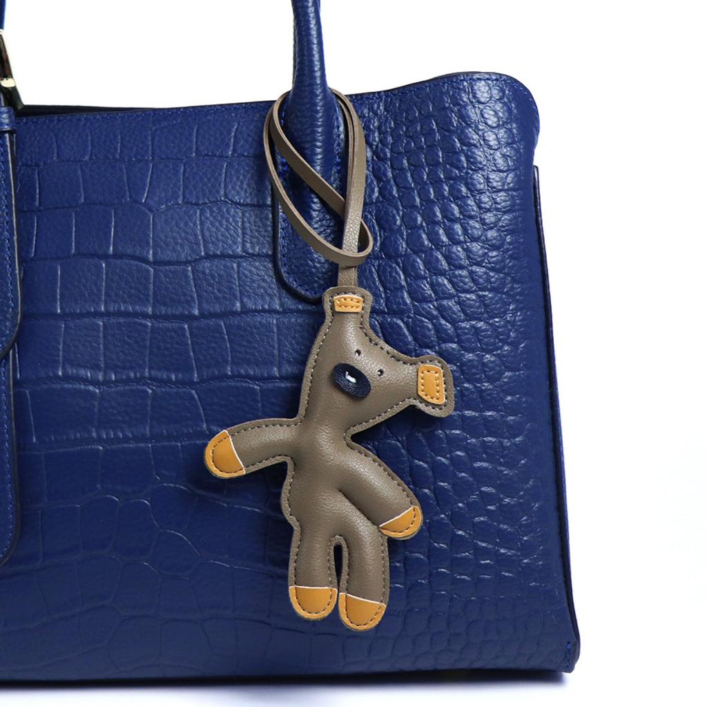 Mini Teddy Bear Keychain, Faux Leather Animal Keychain, Hanging Decoration Backpack, Handbag Hanging Decoration, Korean Version Bag Pendant