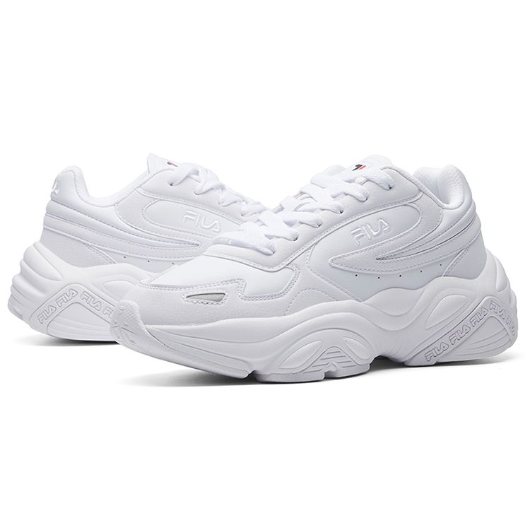 Fila Tracer Synthetic Leather Fashion Sports Low-Top Lifestyle Shoes Women Sneaker White F12W111123FWT