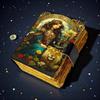 Lion & Girl Leather Grimoire:  Handmade Book of Shadows