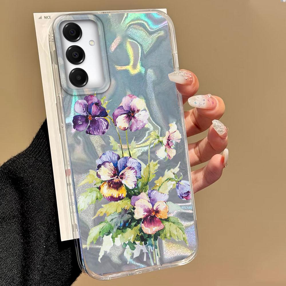 Summer Pink Rose Flowers Phone Case for Samsung Galaxy A55 A56 A36 A26 A16 A53 A06 A14 A24 A34 A54 A15 A25 A35 A13 Shell Cover