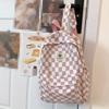 Schoolbags For Females Middle High School Students Ins Style Girls' Backpacks  Girls' Checkerboard Backpacks Five Colors Optional